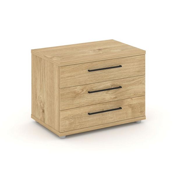 Rift Тумба опорная/приставная RF.TOP-022 Тиквуд Светлый/Металл Черный 700*450*523 - Вид 1