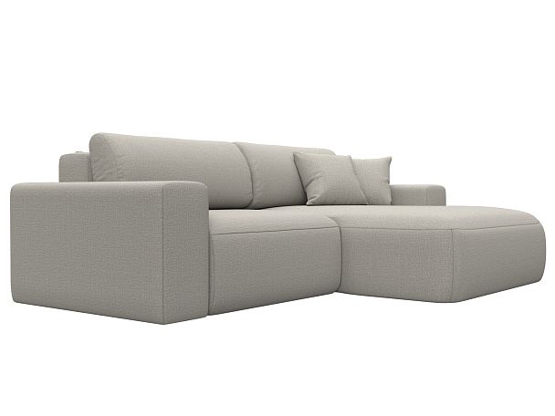 Диван угловой Лига-036 НПБ Классик правый угол Рогожка бежевый - Вид 3