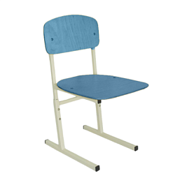 Стул "Дошколенок", вид 3 (спинка и сиденье цветные), регулируемый, гр.1-3 - Фото предпросмотра