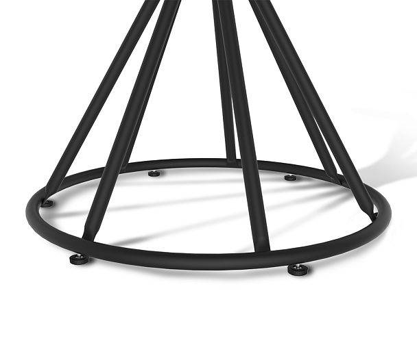 Стол Sheffilton SHT-TU4-1/80/80 МДФ черный/бетон светлый - Вид 8