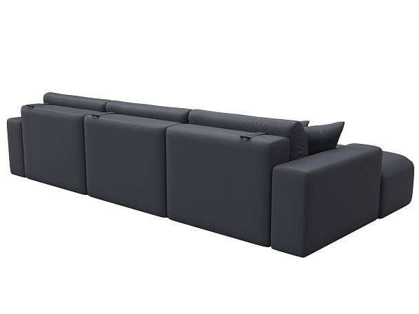 Диван угловой Лига-036 НПБ Классик Лонг левый угол Экокожа серый - Вид 6