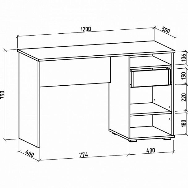 Стол письменный Тунис-1 - Вид 2