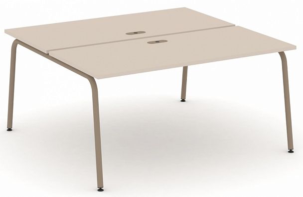 Рабочая станция на 2 места "ESTETICA" ES.D.RS-2.4-LK Капучино - Вид 1