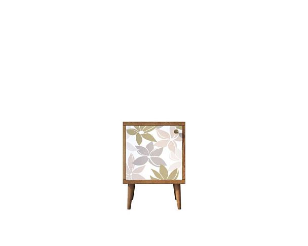 Тумбочка Berber с дверкой 27 принт арт BB21/Print_27, разноцветная - Вид 1