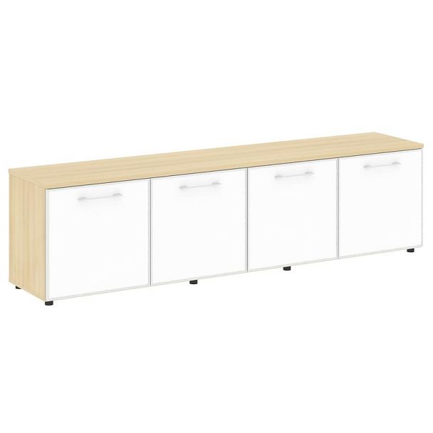 Ялта Тумба модульная LT.TS-4.6 white Акация Лорка/Стекло White 2188*450*580 - Вид 1