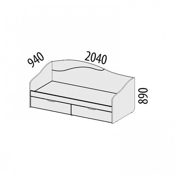 Кровать "Фристайл" 56.11 - Вид 2