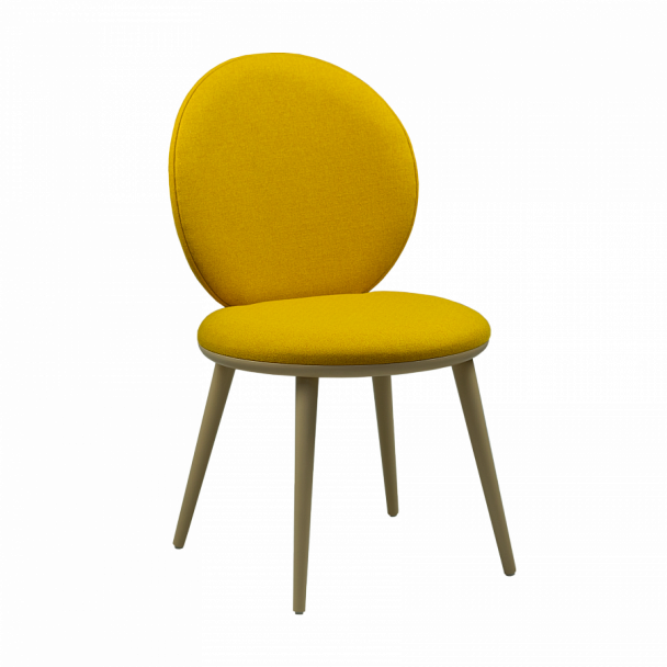 Стул Ronda, желтая рогожка, ножки бук - Вид 1