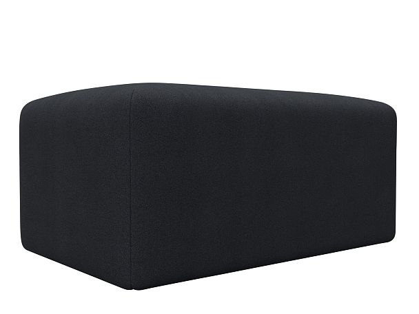 Модуль пуф Лига-060 НПБ Искусственная замша серый - Вид 2