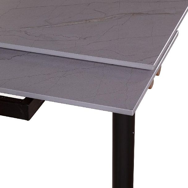 Стол обеденный Trump (160+40+40), керамика серая - Вид 6