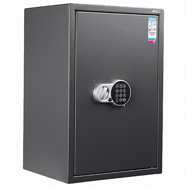 Сейф AIKO "TSN-65ТEL", 650х435x381 мм, 28 кг, электронный замок, полка, трейзер, S10399540914 - Вид 2