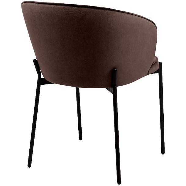 Комплект кухонных стульев Миэль коричневый велюр/черный, 2 шт. - Вид 4