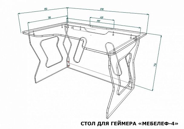 Стол компьютерный Мебелеф-4 - Вид 2