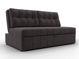 Диван прямой Лига-107 (140) Велюр коричневый - Фото предпросмотра