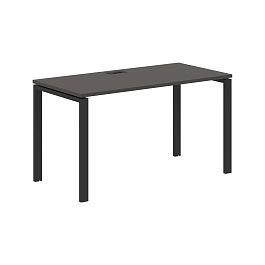 Стол прямой EUST 1367 Мокко/Черный 1360х670х750 EDIS - Фото предпросмотра