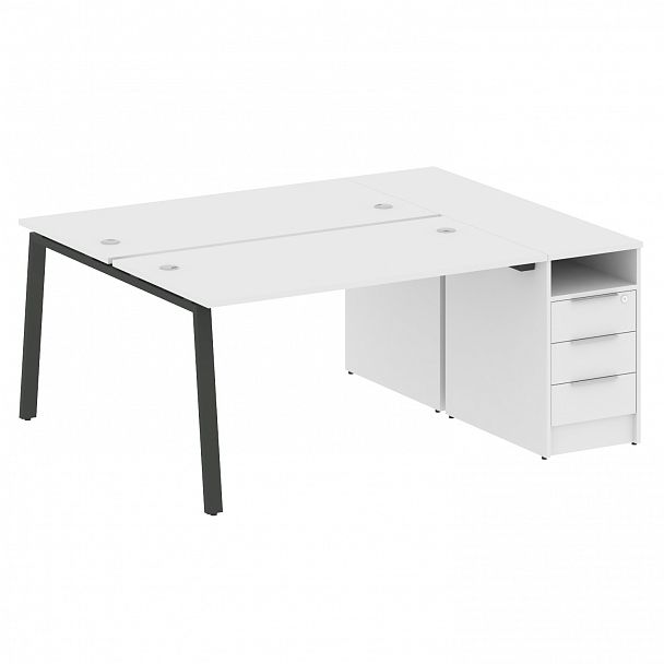 Рабочая станция "Metal System" БА.РС-СТП-2.3 белый/антрацит - Вид 1