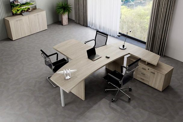 Стол журнальный большой 1200х800х550 / цвет: дуб светлый Винг / Wing - Вид 4
