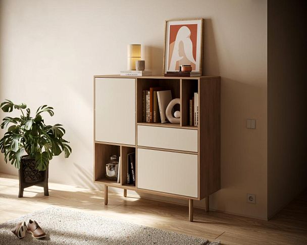 Комод с двумя дверками и ящиком Alice арт ALC06 - Вид 3