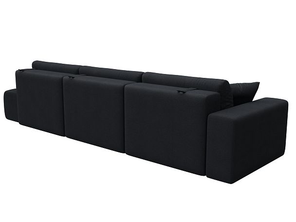 Диван прямой Лига-036 НПБ Модерн Лонг подлокотник слева Искусственная замша серый - Вид 6