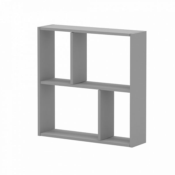 Полка книжная "Система-M" ПК-КПЛ-ПЛКН80х80-В1-19 серый - Вид 1