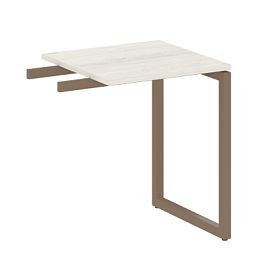 Metal System Quattro Приставной элемент на О-образном м/к 40БО.ПР-1 Дуб наварра/Мокко металл 600*600*750 - Фото предпросмотра