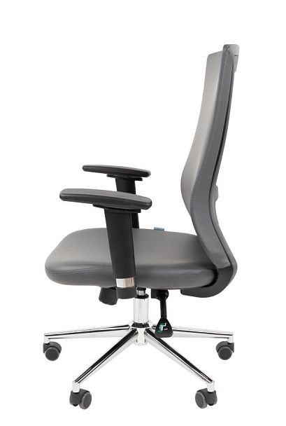 Офисное кресло Chairman 500LUX Россия экокожа cерый БП - Вид 7