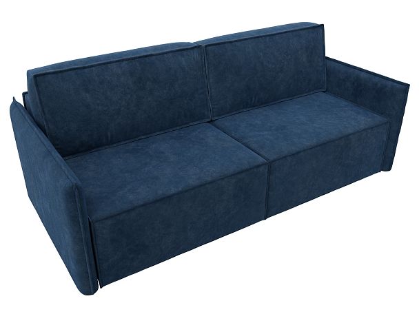 Диван прямой Либерти Велюр синий - Вид 5