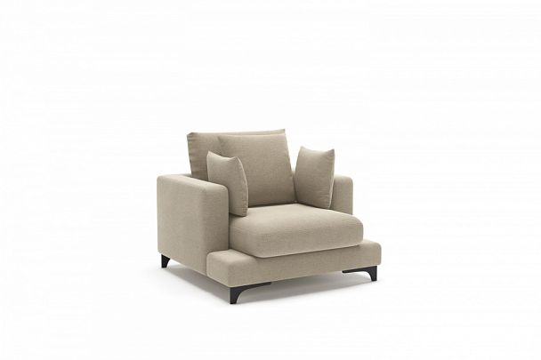 Oscar кресло рогожка бежевый - Вид 1