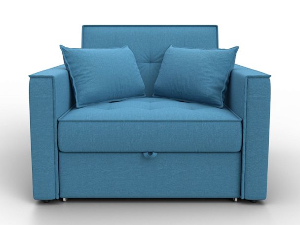 Кресло-кровать Лига-104 (80) Рогожка голубой - Вид 2