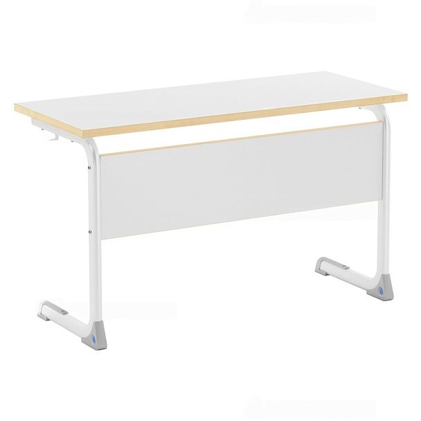 Стол ученический, нерегулируемый, 2-местный на плоскоовальной трубе, гр.6 - Вид 1