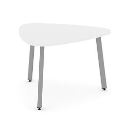 Стайл Проджект Стол переговорный SN-6.SPRG-71.3 Белый/Металл Серый 1200*1200*750 - Фото предпросмотра