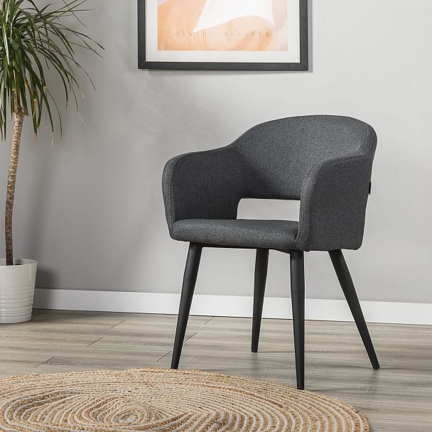 Кресло Oscar тёмно-серый/черный - Вид 12