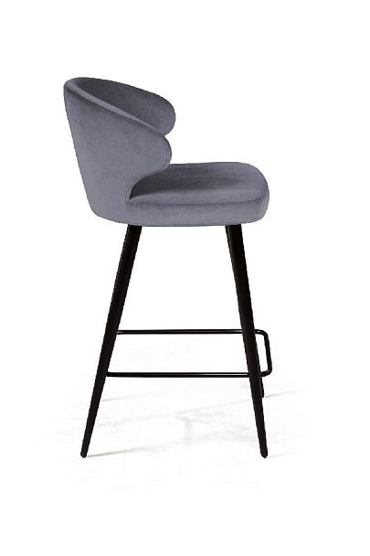 Стул полубарный Richard, бархат серый 27 - Вид 3