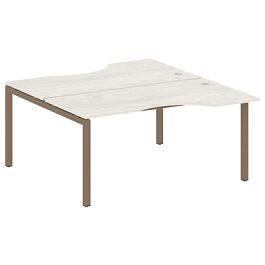 Metal System Quattro Р. ст. криволинейная на П-образном м/к 50БП.РАС-СА-2.1 Дуб наварра/Мокко металл 1600*1835*750 - Фото предпросмотра