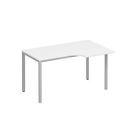 Стол эргономичный правый на металлокаркасе МП2 Формула МП2 К 194 белый премиум / серый - Фото предпросмотра