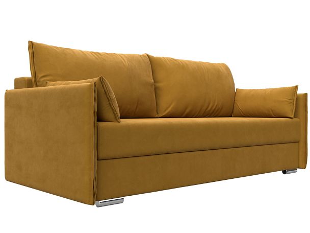 Диван прямой Сайгон Велюр желтый - Вид 1