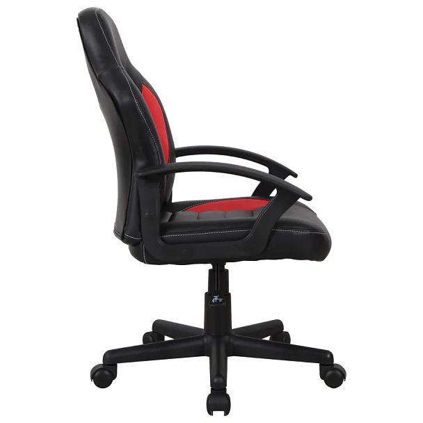 Кресло компьютерное BRABIX "Spark GM-201", экокожа, черное/красное, 532503 - Вид 4