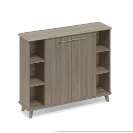 Шкаф средний полузакрытый греденция Time wood ТМ 352 ВЛ/ВЛ/ВЛ вяз либерти - Фото предпросмотра