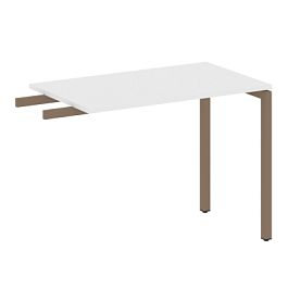 Metal System Quattro Приставной элемент на П-образном м/к 40БП.ПР-3 Белый/Мокко металл 1000*600*750 - Фото предпросмотра