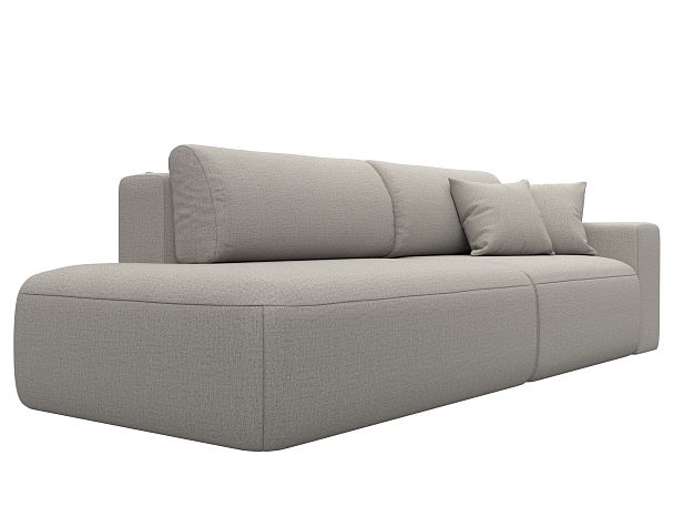 Диван прямой Лига-036 НПБ Модерн подлокотник справа Рогожка бежевый - Вид 3