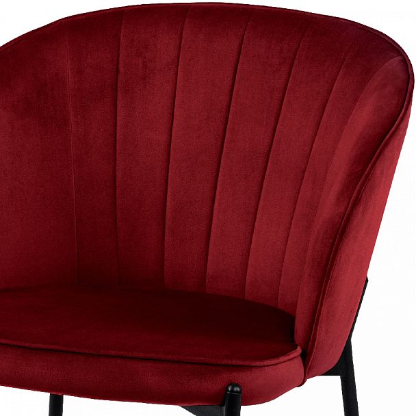 Комплект кухонных стульев Миэль бордовый велюр/черный, 3 шт. - Вид 6