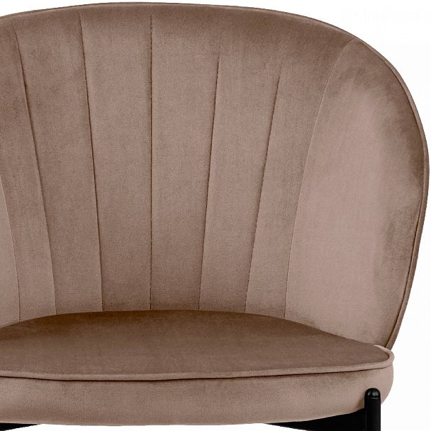 Стул кухонный Миэль латте велюр/черный - Вид 7