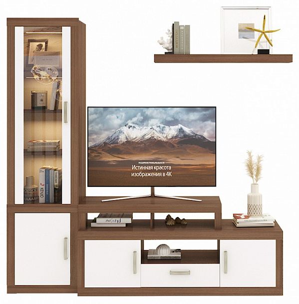 Набор для гостиной Toivo ТОЙ-ГСТ 9 Белый/Шамони - Вид 1