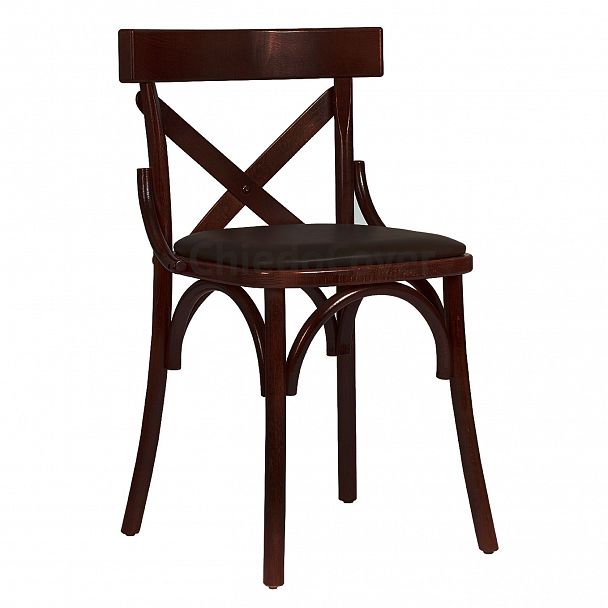 Стул Кантри морилка венге, сиденье кожзам SPACE BROWN - Вид 2