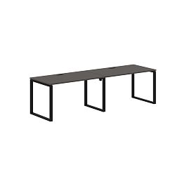 Стол 2-х местный EQWST 2780 Мокко/Черный 2726х800х750 EDIS - Фото предпросмотра