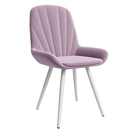 Стул ЮККИ Основание №1 Конус Белое Велюр тип 2 Магнолия - Фото предпросмотра