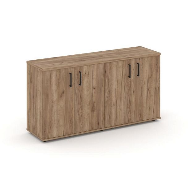 Стайл Проджект Тумба опорная/приставная SN.TOP-133 Дуб Табак/Черный Ручки 1632*400*750 - Вид 1