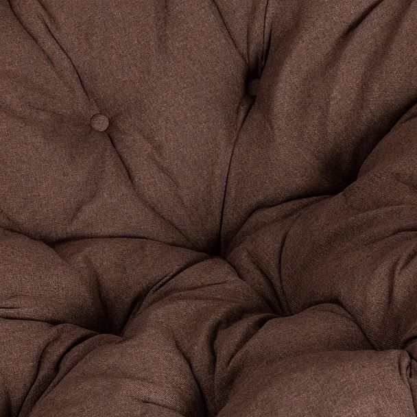 Кресло Папасан/Papasan (23/01 W) /с подушкой и ремешками/Antique brown (античный черно-коричневый) - Вид 8