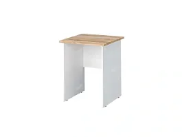 TANDEM RTD015-60-V Стол квадратный ун-й 600х600х750 Вотан/Белый - Фото предпросмотра