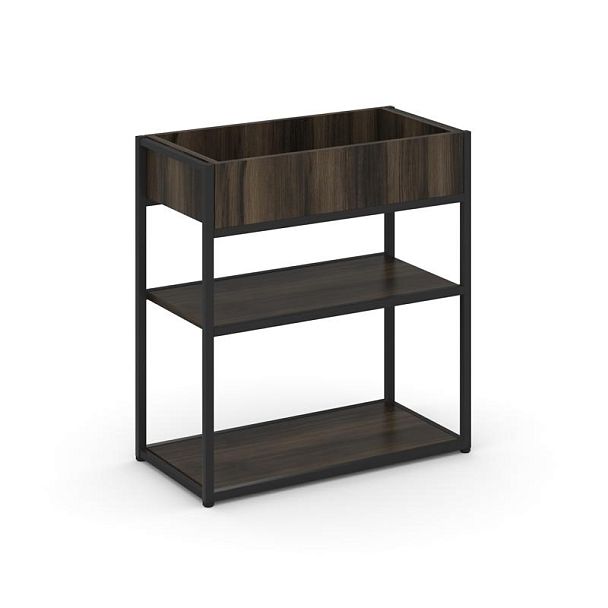 Rift Стеллаж Металл Антрацитический низкий приставной RF.STM-013 Дуб Мали/Металл Черный 796*350*750 - Вид 1