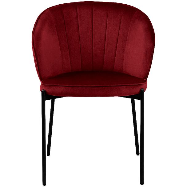 Комплект кухонных стульев Миэль бордовый велюр/черный, 2 шт. - Вид 2